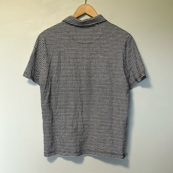 Men's Black and White Checkered Shirt - Picture 6 of 6